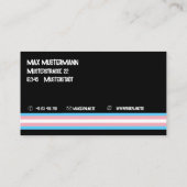 LBGTQ Pronoun Transgender She Her He Visitekaartje (Achterkant)