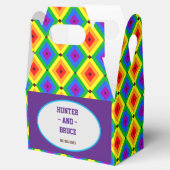 LBGTQA+ trots in regenboogkleuren Bedankdoosjes (Geopend)