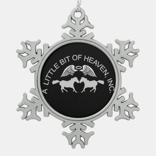 LBH Kerstmis Tin Sneeuwvlok Ornament (Voorkant)