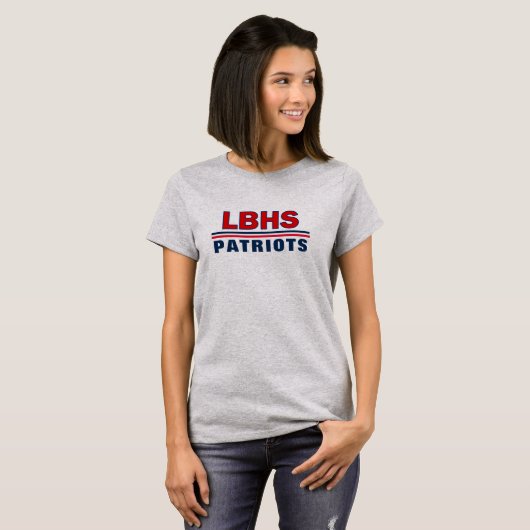 LBHS Patriots Grey TShirt (Voorkant volledig)