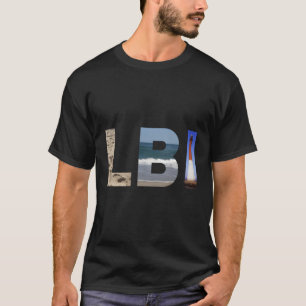 Lbi Long Beach Island NJ Foto Strand Ocean Lightho T-shirt