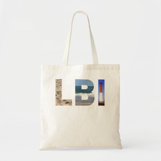 LBI Long Beach Island, NJ Photo Beach, Ocean, Ligh Tote Bag (Voorkant)