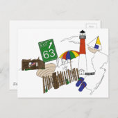 LBI Love Primary Color Collage Briefkaart (Voorkant / Achterkant)