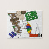 LBI Love Primary Color Collage Legpuzzel (Horizontaal)