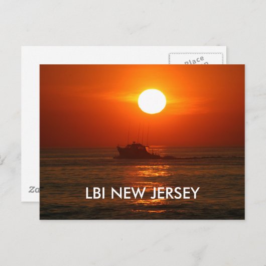 LBI NEW JERSEY BRIEFKAART (Voorkant / Achterkant)