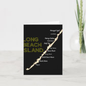 Lbi Nj Long Beach Island New Jersey Nj Beach House Kaart (Voorkant)