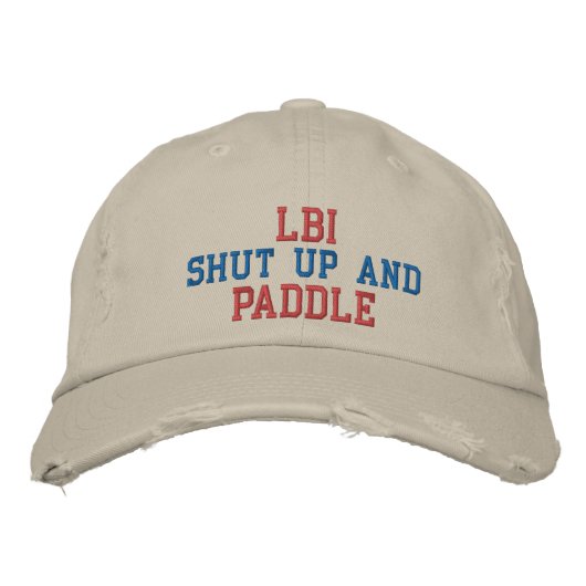 LBI SHUT UP AND PADDLE HAT GEBORDUURDE PET (Voorkant)