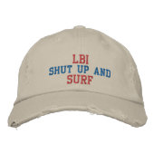 LBI SHUT UP AND SURF EMBROIDERED BASEBALL CAP (Voorkant)