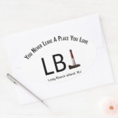 LBI Sticker Long Beach Island, NJ Lighthouse (Envelop)
