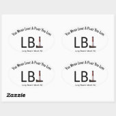 LBI Sticker Long Beach Island, NJ Lighthouse (Vel)