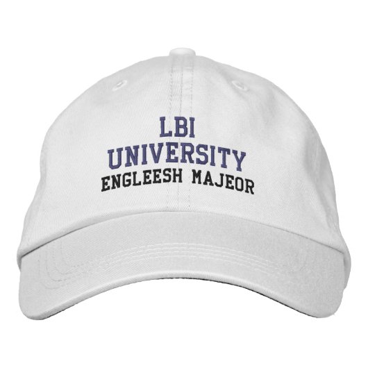 LBI UNIVERSITEIT (TM) ENGELS MAJEOR GEBORDUURDE PET (Voorkant)