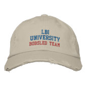 LBI UNIVERSITY TRADEMARKED EMBROIDERED HAT GEBORDUURDE PET (Voorkant)