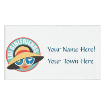 LBIG Rechthoekige Magnetische Naam Badge