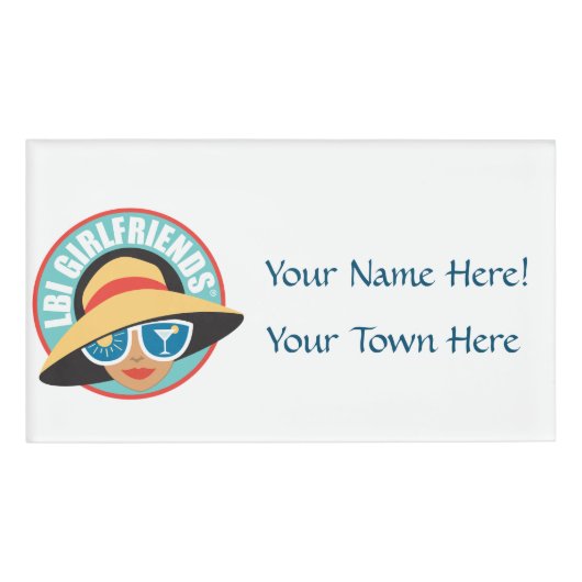 LBIG Rechthoekige Magnetische Naam Badge (Voorkant)