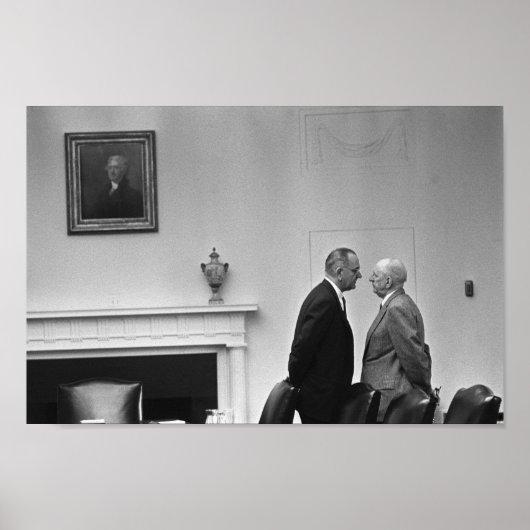 LBJ geeft de behandeling Poster (Voorkant)