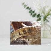 LBJ Horn Brand, Lyndon B. Johnson NHP Briefkaart (Staand voorkant)