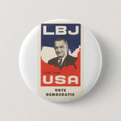 LBJ RONDE BUTTON 5,7 CM (Voorkant)