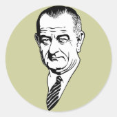 LBJ RONDE STICKER (Voorkant)