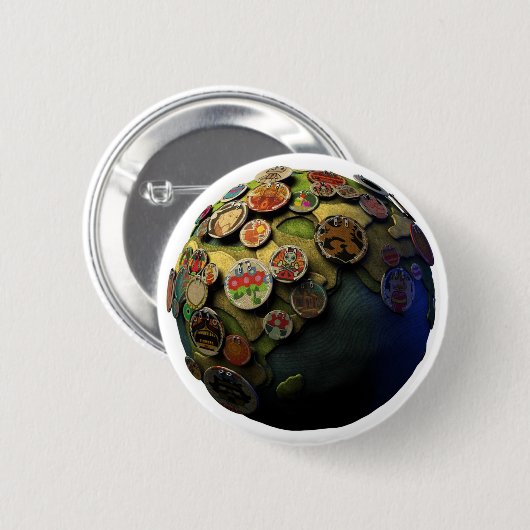 LBP Earth Ronde Button 5,7 Cm (Voorkant /achterkant)