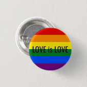 lbt gay pride vlag feminist tegen liefde is liefde ronde button 3,2 cm (Voorkant /achterkant)