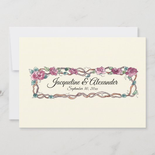 LC Insert Audrey Jeanne's Expressies Kalligrafie Kaart (Voorkant)