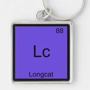 Lc - Longcat Grappig Chemie Symbool Meme T-Shirt Sleutelhanger