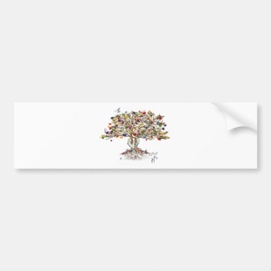 LC Pride Tree (aanpasbare bumpersticker) Bumpersticker (Voorkant)