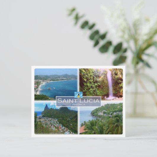 LC Saint Lucia - Briefkaart (Staand voorkant)