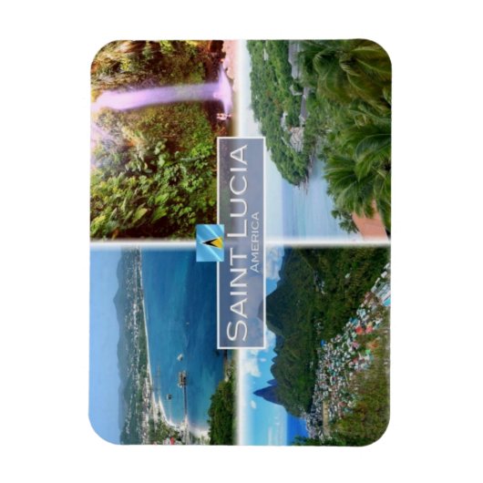 LC Saint Lucia - Gros Islet an - Magneet (Verticaal)