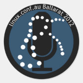 LCA2012 luidspreker Sticker met tekst (Voorkant)