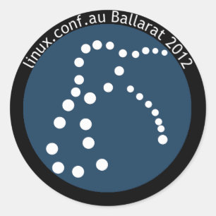 LCA2012 Sticker met Tekst