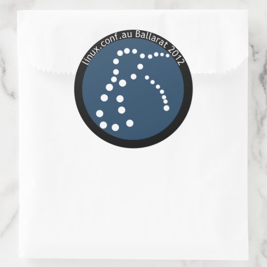 LCA2012 Sticker met Tekst (Tas)