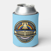 LCCI del Val Can Coozy (lichtblauw) Blikjeskoeler (Blikje Voorkant)