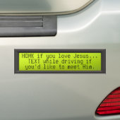 LCD_panel, HONK als je van Jezus houdt... Bumpersticker (Op auto)