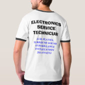 LCD, PLASMA, SURROUND SOUNDSURVEILLANCEINSTALLA... T-SHIRT (Achterkant volledig)
