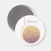 L'chaim (een toast met wilde bloemen) magneet (Voorkant / Achterkant)