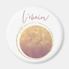 L'chaim (een toast met wilde bloemen) magneet