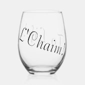 L'Chaim glazen (Voorkant)