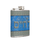 L'Chaim in het Hebreeuws Heupfles (Rechts)