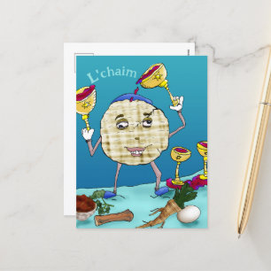 L'chaim Pesach Feestdagenkaart