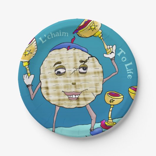 L'chaim Pesach Papieren Bordje (Voorkant)