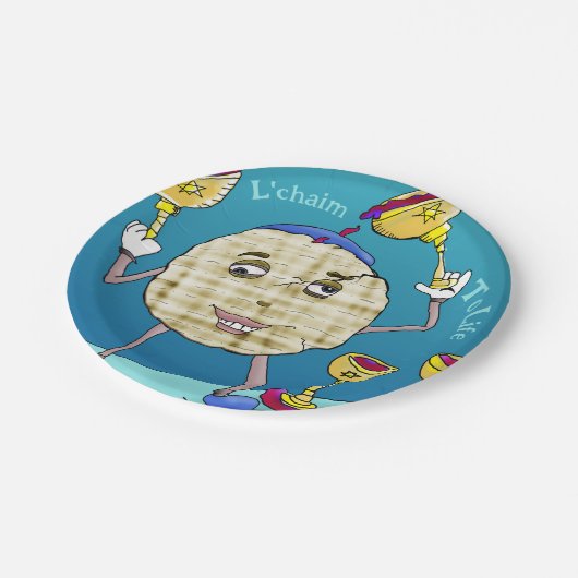 L'chaim Pesach Papieren Bordje (Gekanteld)