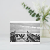 LCI's Soldaten die Ashore leiden Briefkaart (Staand voorkant)