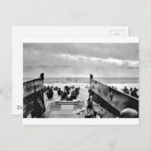 LCI's Soldaten die Ashore leiden Briefkaart (Voorkant / Achterkant)