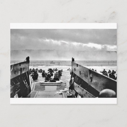 LCI's Soldaten die Ashore leiden Briefkaart (Voorkant)