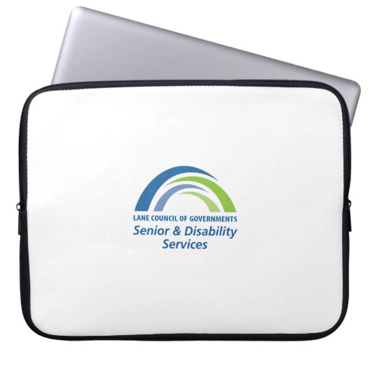 LCOG Senior & Disability Services Laptop Hoesje Laptop Sleeve (Voorkant)