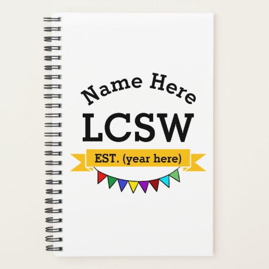 LCSW Licensed Clinical Social Worker Gepersonalise Planner (Voorkant)