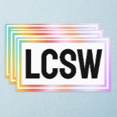 LCSW maatschappelijk werker Visitekaartje