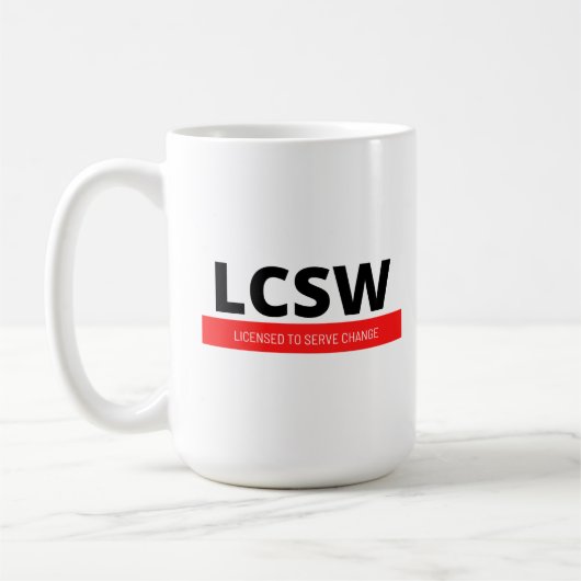 LCSW (rood) Koffiemok (Links)