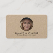 LCSW Social Worker Custom QR Foto Visitekaartje (Voorkant)